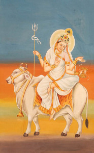 Ma Mahagauri; Künstler/Artist: unbekannt/unknown; Quelle: Dharma Vidya